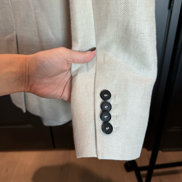 IRO Clia Double-breasted cotton/linen/flax blazer - Picture 6 of 6